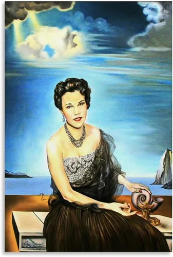 Vista 7 de Obras de pintores famosos de Salvador Dalí (retrato de Dolores Suero Falla) Impresión de pósteres de impresión de fotos artísticas lienzo decorativo