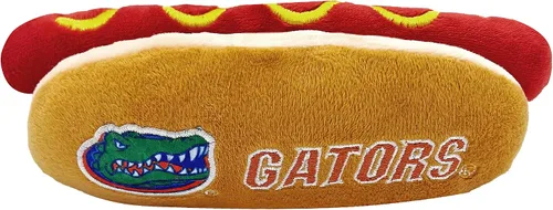 Vista 48 de NCAA Alabama Crimson Tide HOT Dog - Juguete de peluche para perros y gatos, juguete de peluche para perros y gatos con chirriador interior y hermoso