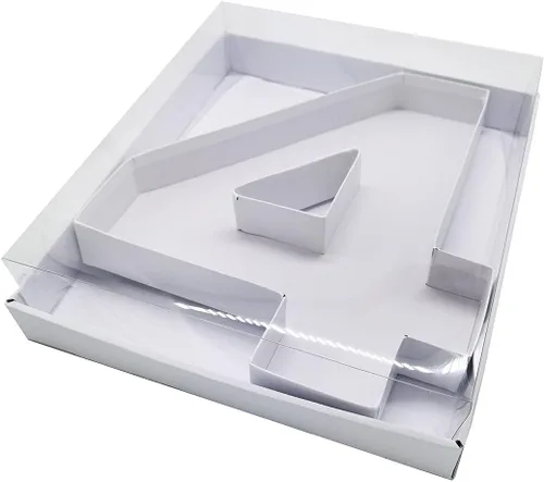 Vista 42 de WENPACK 2025 - Caja de regalo de cartón con forma de tapa transparente (negro, tapa graduada)