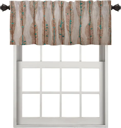 Vista 47 de Maritime Ocean Blackout Tier Curtains, Anchors Nautical Art Half Window Drapes for Kitchen with Rod Pocket,Room Darkening 2 Pack 26X24 Inches