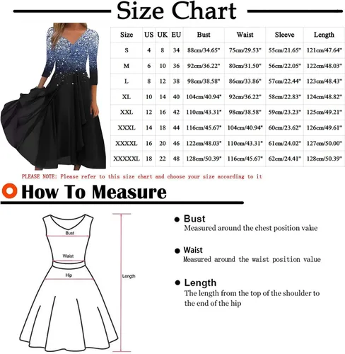 Vista 6 de DHWGDGKP Vestidos de cóctel, talla grande, elegante, con cuello en V, para fiesta, graduación, de gasa, con lentejuelas, para noche, vestido largo