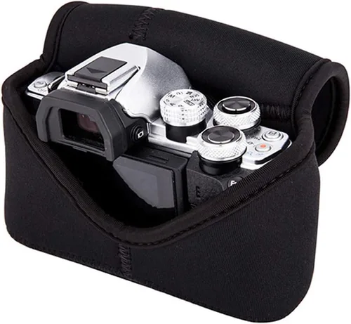 Vista 8 de JJC Funda de neopreno ultra ligera en negro para cámara, compatible con X-E4 X-T30 II X-T30 X-T20 X-T10 + lentes prime cortas, 18mm F1.4/ 27mm F2.8
