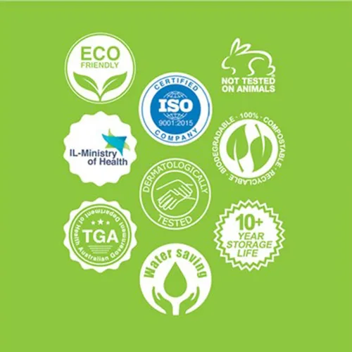 Vista 3 de Easy Bath - Toallitas de baño 100% biodegradables sin enjuague, hipoalergénicas con tecnología de liberación administrada, ducha completa con solo