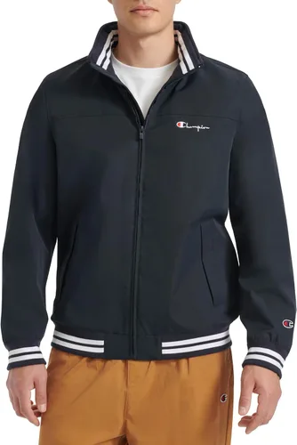 Vista 9 de Champion Men's Water Resistant Varsity Bomber Jacket With Flex Stand Collar