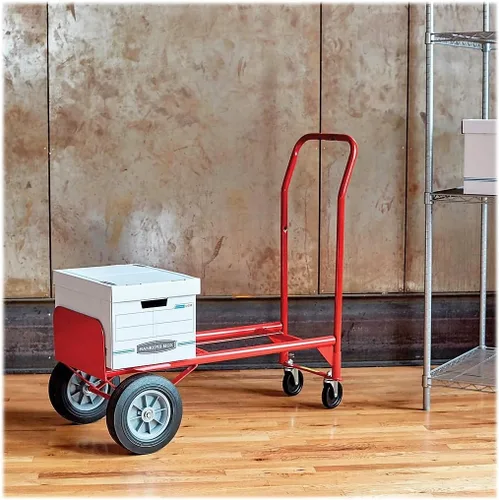 Vista 4 de Safco Products 4086R Camión de mano convertible de servicio pesado, rojo