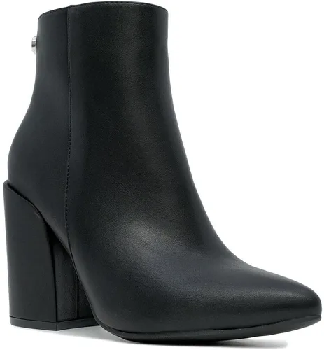 Vista 2 de Nautica Botas de invierno con tacón de bloque para mujer, punta puntiaguda, cremallera lateral media, Yeva