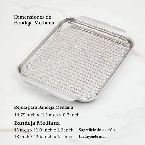 Vista 6 de Hestan Provisions OvenBond - Juego de 7 piezas Gourmet Essentials de acero inoxidable de tres capas
