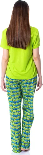 Vista 2 de Disney - Conjunto de pijama para mujer, diseño de personajes alienígenas, Multicolor