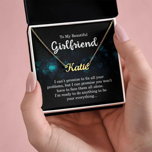 Vista 3 de Para El Amor De Mi Vida Cadena - Regalos Para El Día De La Madre Personalizadas, Regalos Personalizados Para Hija, Regalos Para Mi Novia Para