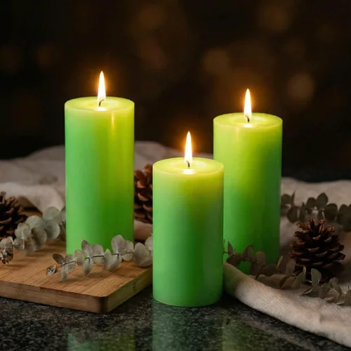 Vista 39 de Richland® Juego de 20 velas de pilar de 2 x 3 pulgadas, color marfil sin perfume