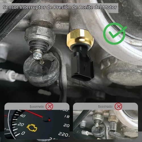 Vista 5 de El interruptor del sensor de presión del aceite del motor reemplaza 5149064AA, 5149062AA, 56028807AB Oil Sending Unit, Engine Oil Pressure Sensor