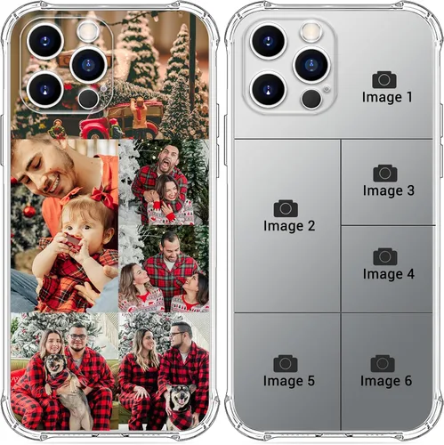 Vista 11 de Funda de teléfono con imagen personalizada para iPhone 17/16/15/14/13/12/11 y modelos (Air/Pro/Pro Max/Plus/Mini/XR/XS) - con bolsa de aire
