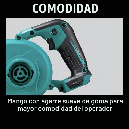 Vista 6 de Makita BU02Z 12V max CXT Soplador de piso inalámbrico de iones de litio de 12 V, solo herramienta