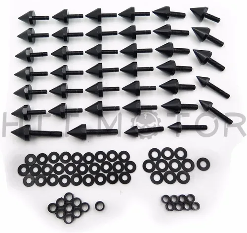 Vista 4 de XKMT-Kit de tornillos de carenado de punta negra compatible con YZF-R6S 2003, 2004, 2005, 2006, 2007, 2007, 2007, 2008, 2009, 2010 [B00YWCANZY]