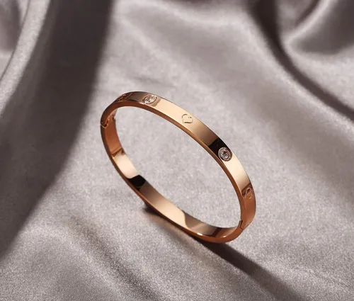 Vista 15 de Regalo de Navidad MVCOLEDY Jewelry - Pulsera chapada en oro o blanco con piedra de corazón de acero inoxidable con cristal para mujer