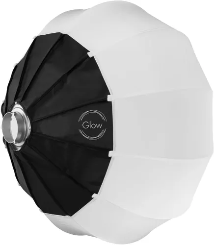 Vista 2 de Glow Linterna de bola rápida de 25 pulgadas con juego de falda y anillo de velocidad de montaje Bowens