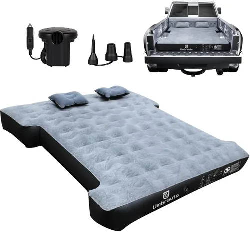 Vista 16 de Colchón de aire Umbrauto para camas de camión cortas de tamaño completo de 5.5-5.8 pies, colchón de aire inflable para tienda de camión con bomba