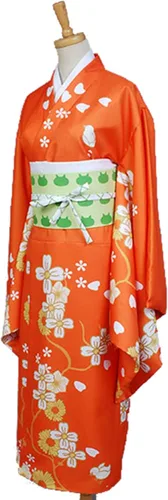 Vista 2 de Ya-cos Hiyoko Saionji - Disfraz de kimono para Halloween, disfraz con pinzas para el pelo