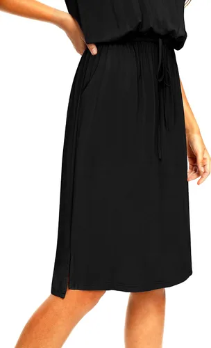Vista 2 de Simier Fariry Womens Hide Belly Work Casual Midi Dresses with Pockets