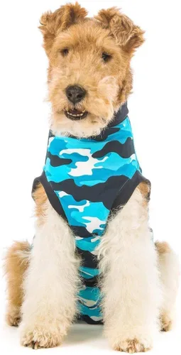 Vista 12 de Traje de recuperación Suitical para perros, de color negro, XXS, Negro