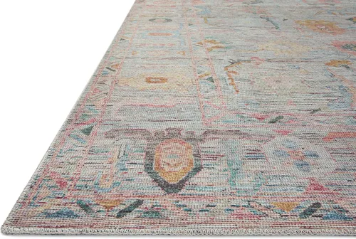 Vista 4 de Loloi Alfombra Elysium Multi/Fiesta de 7'-6" x 9'-6" ELY-05 Impreso aprox. 8x10 Sala de estar Comedor Dormitorio, Botánico, Viejo Mundo, Alfombra
