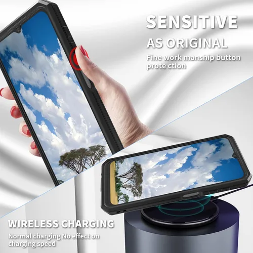 Vista 4 de Funda para Samsung S23 FE Funda Galaxy S23 FE 2 en 1 PC duro de doble capa TPU suave a prueba de golpes Funda protectora para Samsung Galaxy S23 FE