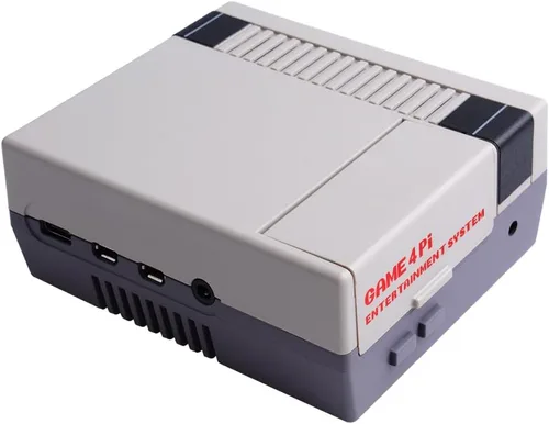 Vista 6 de GeeekPi Funda para Raspberry Pi 4, Pi 4 con ventilador de refrigeración y disipador de calor Pi 4, funda retro Gaming Game4Pi para Raspberry Pi 4