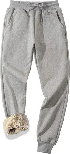 Vista 44 de MACHLAB Pantalones deportivos térmicos de forro polar para hombre, pantalones de chándal gruesos y cálidos para invierno