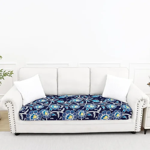 Vista 105 de Smiry Fundas de cojín de sofá estampadas, fundas elásticas suaves para sofá, fundas de sofá lavables antideslizantes, protector de muebles para Beige