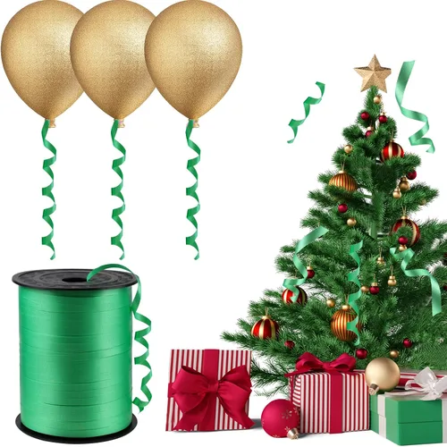 Vista 5 de Rollo de globos metálicos de 500 yardas para fiestas, festivales, manualidades, decoración, floristas, bodas, manualidades y envoltura de regalo