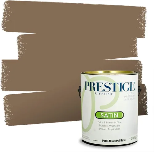 Vista 83 de Pintura 2 en 1, para primera mano y para exterior, de Prestige Paints, E100-N-1120BM