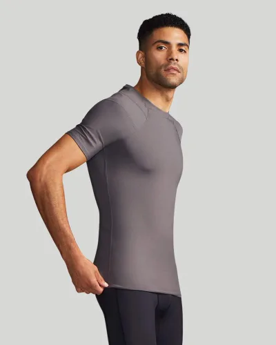 Vista 6 de Tommie Copper Camiseta de compresión con corrector de postura para hombre, con protección solar UPF 50