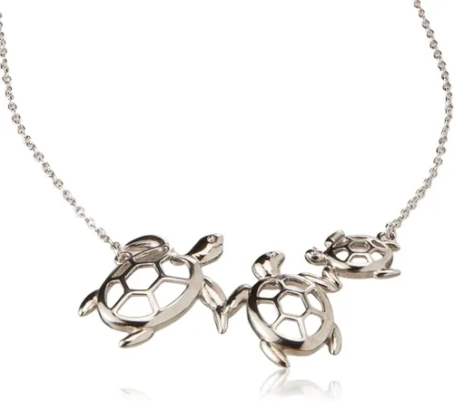 Vista 2 de Tienda Collection Sterling Silver Turtle Family Necklace, 18