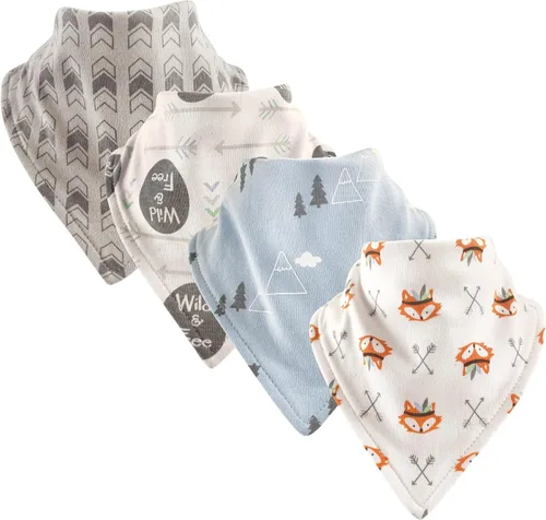 Vista 5 de Luvable Friends Unisex Baby Cotton Bandana Bibs