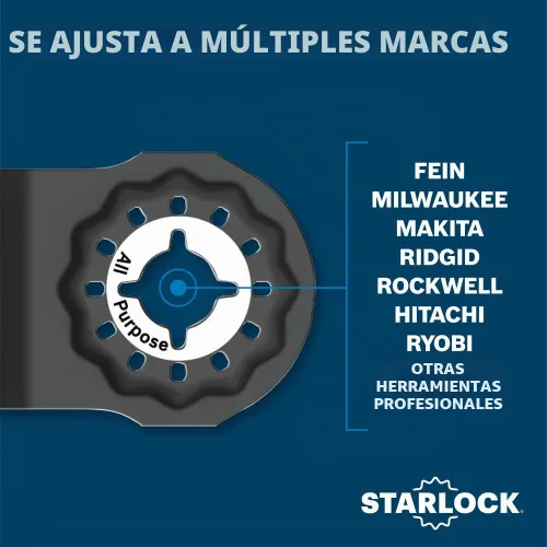 Vista 9 de Bosch OSL400F Hoja de sierra segmentada bimetálica para multiherramienta oscilante Starlock® de 4 pulgadas