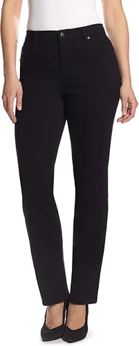 Vista 5 de Gloria Vanderbilt - Pantalones de mezclilla Amanda clásicos de tiro alto y pierna cónica petite para mujer Begonia Bloom