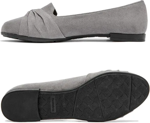 Vista 4 de Saidoteto Zapatos planos de ballet para mujer, cómodos zapatos de vestir con punta redonda para mujer