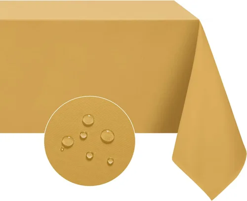 Vista 28 de Softalker - Mantel rectangular, impermeable y resistente a las manchas, mantel cuadrado de tela sin arrugas, lavable, cubierta de mesa de poliéster