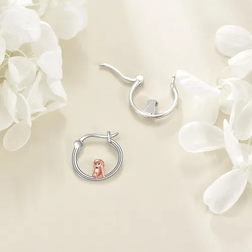 Vista 97 de VONALA Bonitos aretes de aro de plata de ley 925, regalos de cumpleaños para mujer