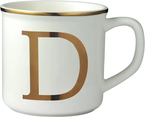 Vista 16 de Taza de Café de Cerámica Miicol 16 oz, Taza de Café Monograma, Taza de Té con Inicial Dorada, Taza de Té Personalizada, Regalo Único, Taza Grande