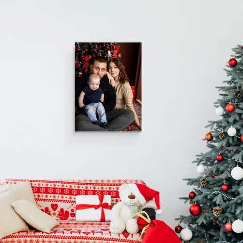 Vista 3 de GagetElec Foto personalizada al lienzo, impresiones en lienzo personalizadas con tus fotos (6 x 8 pulgadas enmarcadas), regalos de Navidad