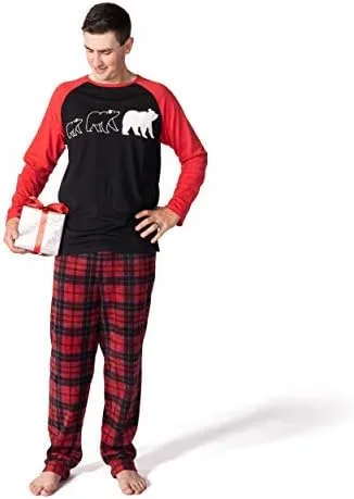 Vista 4 de JumpOff Jo - Matching Family, Mens, Womens, Kids, Infant Pajamas Set, Sizes Infant-Adult 2XL, Bear, Christmas Designs