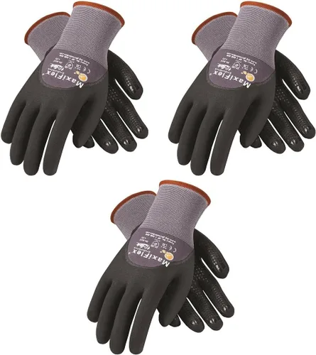 Vista 2 de PIP G-TEK Maxi Flex Endurance 34-845 - Par de guantes recubiertos de punto sin costuras, talla S/XL, 3 piezas