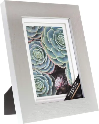 Vista 3 de Studio Décor® - Marco de galería gris con paspartú doble
