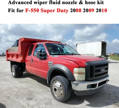 Vista 6 de 7C3Z-17K605-A Kit de manguera de boquilla de líquido de limpiaparabrisas para Ford Super Duty F-250 F-350 F-450 F-550 F-550 Boquillas de chorro