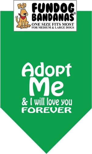 Vista 10 de Adopt Me & I Will Love You Forever - Bandana para perros pequeños de menos de 20 libras, rosa intenso