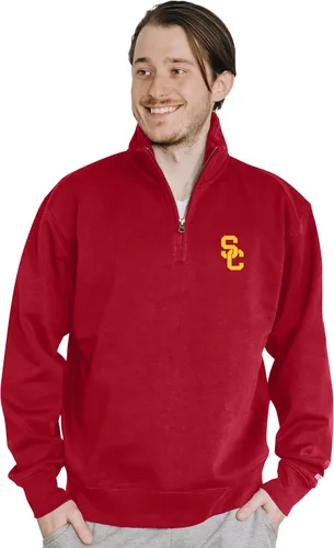 Vista 141 de Blue 84 Sudadera con cremallera de un cuarto para hombre de la NCAA