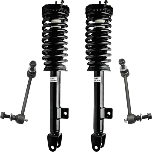 Vista 94 de Detroit Axle - 4 barras estabilizadoras de puntales delanteros para Kia Forte Koup 10-13 12-13 Forte5, puntales y barras estabilizadoras de resorte
