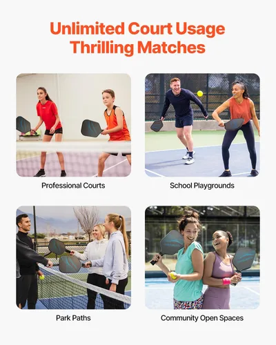 Vista 7 de VEVOR Pickleball Paddle, T700 Carbon Fiber Surface & Honeycomb Core, Pickleball Paddle with Increased Power & Control & Spin Pickle Ball Racket for