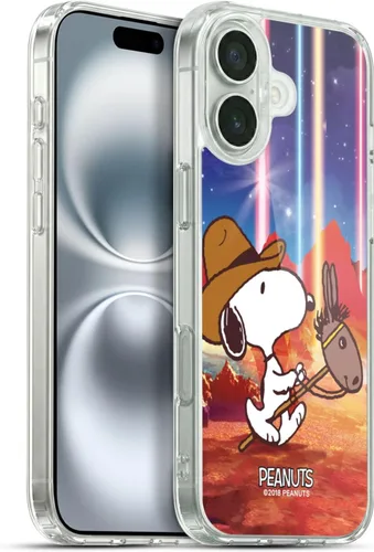 Vista 104 de Head Case Designs Funda de gel con licencia oficial de Peanuts Nebula Cactus Needles Snoopy Space Cowboy [protección de grado militar] compatible